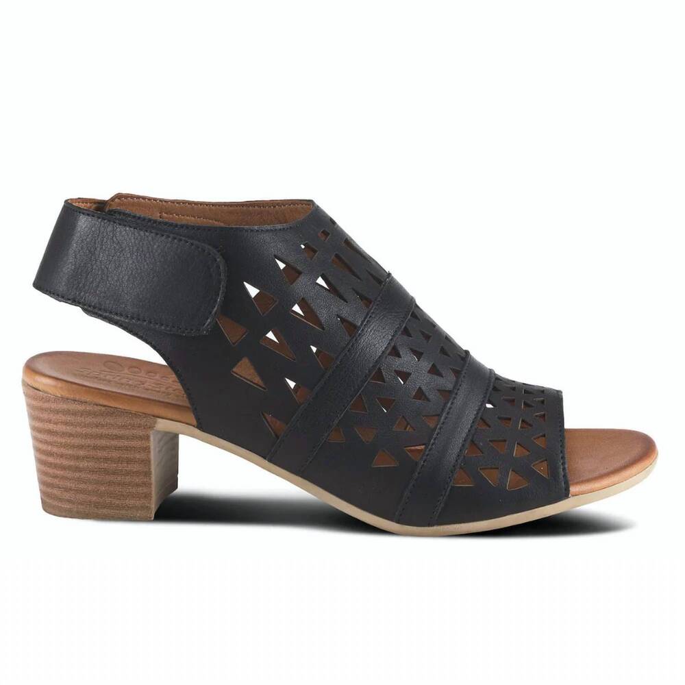 NEW SPRING STEP SHOES women's dorotha sandal in black - Picture 1 of 7